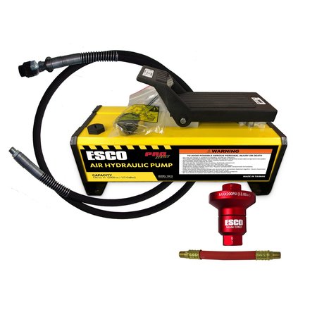 Esco 1/2 Gallon Air Hydraulic Pump With Hose and Coupler 10518C